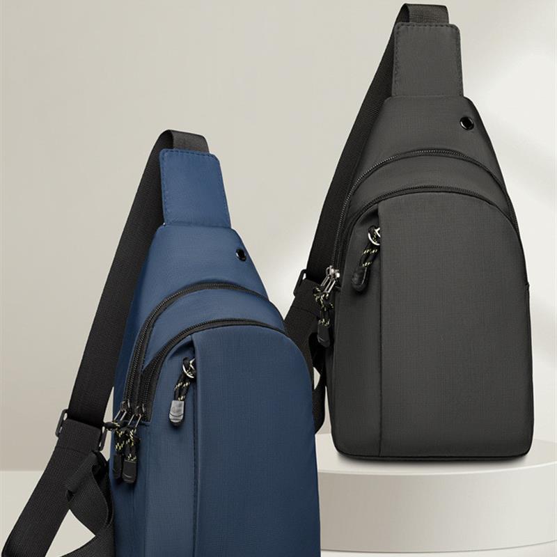 胸包2025秋季新款大容量休闲男士包轻便简约防泼水牛津布斜挎背包