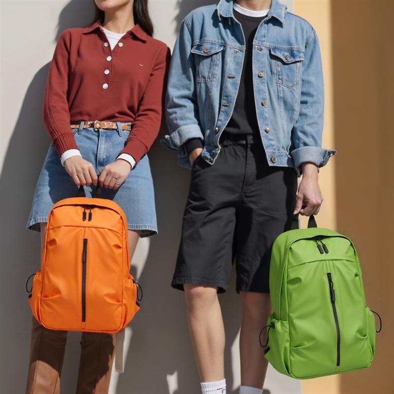 男女糖果色皮膜双肩包休闲双肩电脑包时尚大容量旅行包书包定