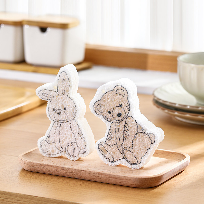 压缩木浆棉洗碗擦抹布厨房清洁百洁布吸水耐用不沾油魔力擦海绵擦