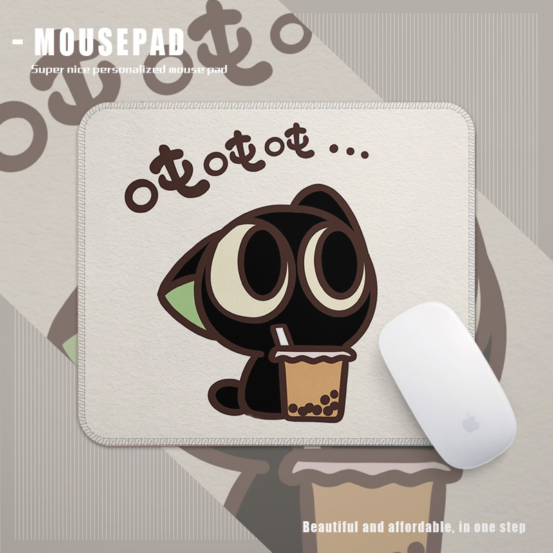 可爱卡通动漫罗小黑鼠标垫橡胶办公桌垫个性电脑鼠标垫260x210mm