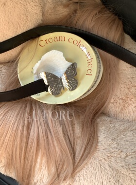 23/ss Ins风个性腰带金属蝴蝶系列腰链博主种草真皮腰带