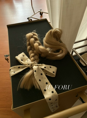 4U FORU法式高级感飘带腰带女夏天新款高颅顶发带流苏