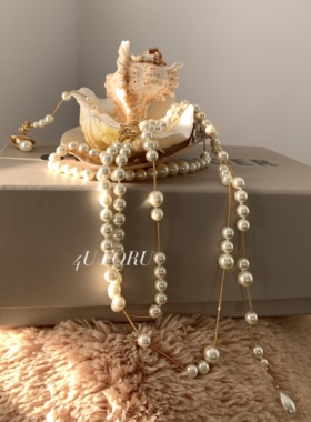 23/ss 欧美ins风西太后款复古高级设计感珍珠项链叠戴项链配饰