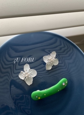 欧美时尚简约花朵花卉耳坠耳环