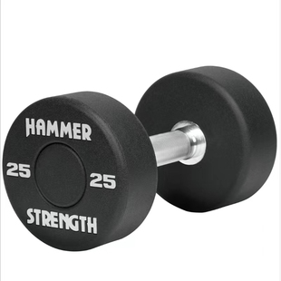 悍马PU高端圆形哑铃家用商用环保无味包胶哑铃HAMMER哑铃健身房