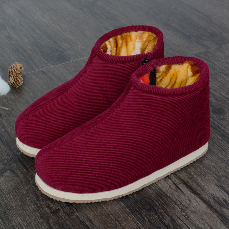 冬季保暖鞋手工家居毛毛鞋棉鞋