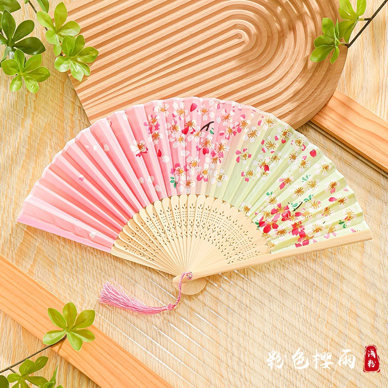 夏季折扇中国风汉服旗袍女式儿童