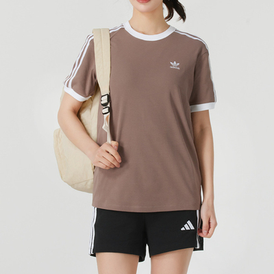 Adidas女子经典三叶草短袖T恤