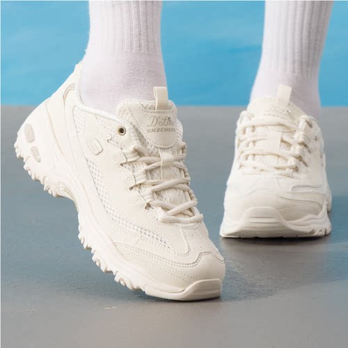 Skechers网面百搭厚底熊猫老爹鞋