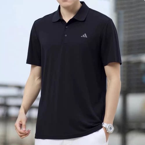 阿迪达斯男速干运动休闲短袖T恤