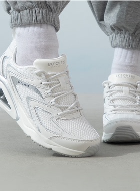 Skechers斯凯奇女鞋跑步鞋百搭时尚复古气垫休闲运动鞋177425