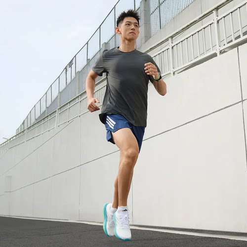 阿迪达斯男裤快干跑步运动短裤
