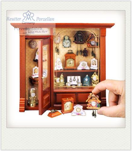 [代购]DOLLHOUSE12分1:12 微缩模型欧式钟店铺收藏礼品 德国原装