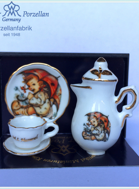 欧式德国微缩迷你喜姆娃图案茶具/迷你厨房/BLYTH6分/ BJD6分