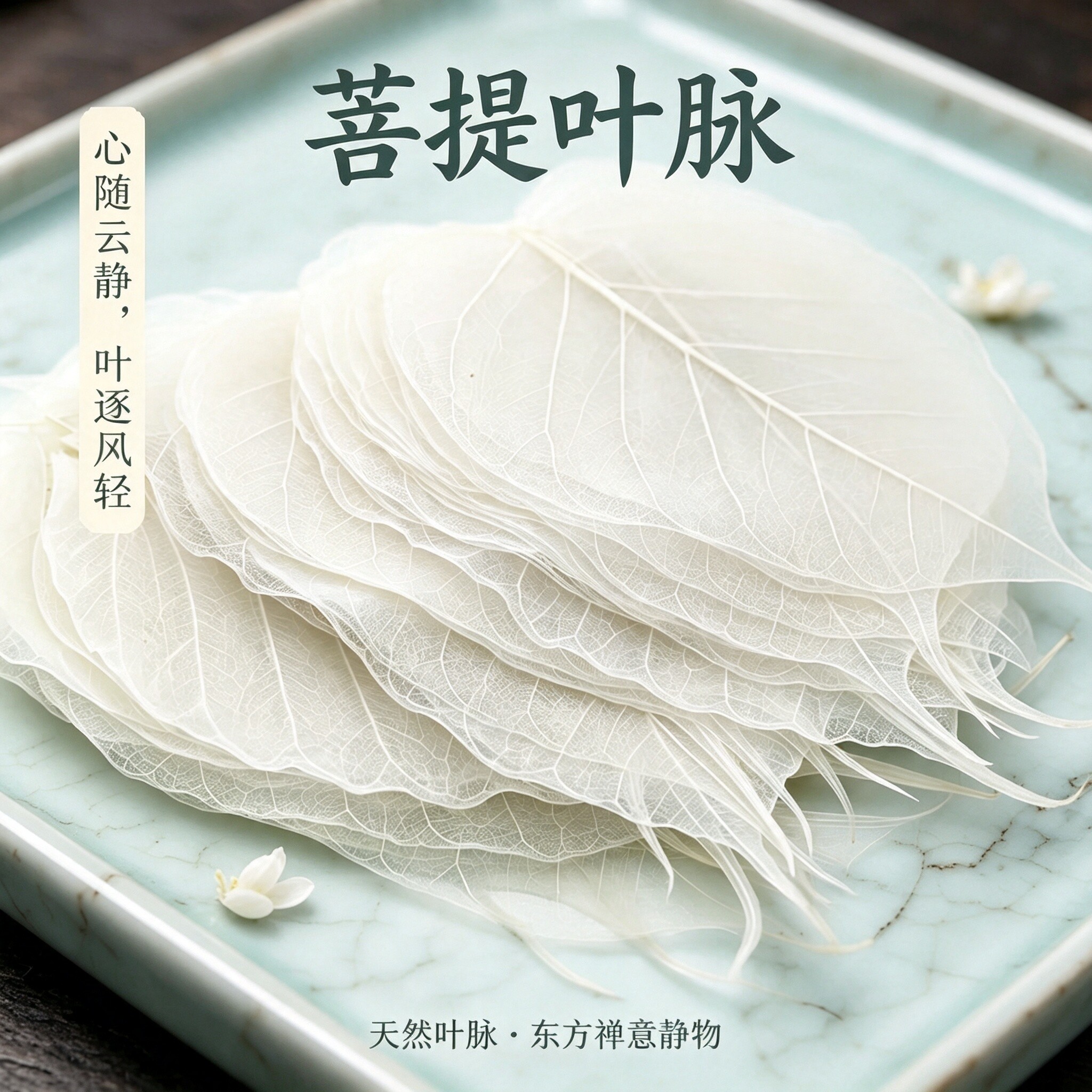天然菩提叶脉 工艺贴画叶子材料书画用叶片 菩提叶标本书签押花画