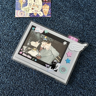 少女岛原创复古感ccd拍立得宽幅wide300相框冰箱贴