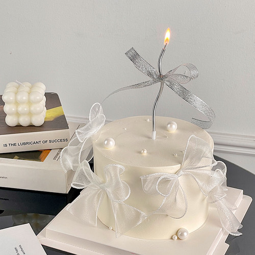 女神生日蛋糕装饰鱼尾丝带蝴蝶结
