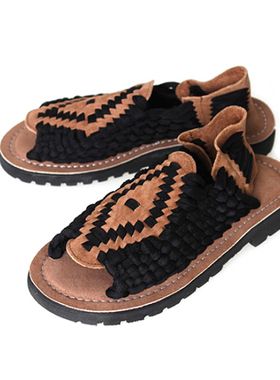 韩国Chubasco手工编织棕墨西哥风休闲凉鞋男女拖鞋沙滩鞋S80421