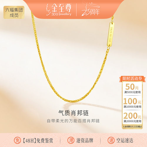 金至尊銀Ag925银项链男女同款银链子DIY素链锁骨链颈链生日礼物