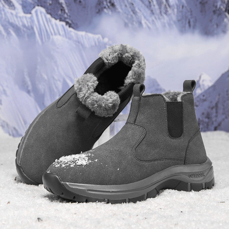 冬季高帮切尔西靴户外保暖棉靴