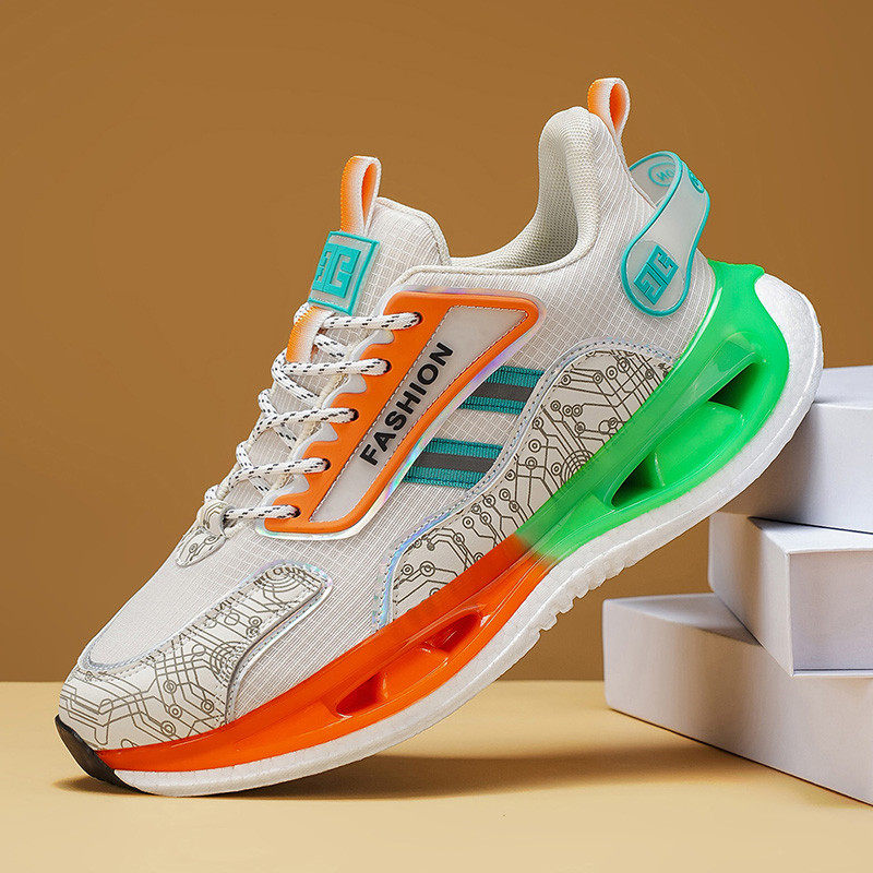 2026年新款春季男鞋潮流运动休闲跑步厚底减震青少年老爹增高潮鞋,流行男鞋,时尚休闲鞋,淘宝优惠券,粉丝福利购,淘宝优惠卷