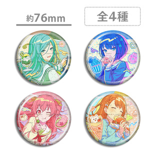 pjsk世界计划 三轮生日吧唧徽章 日野森雫 花里实乃里 桃井爱莉