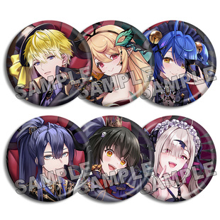 NIJISANJI EN 彩虹社 万圣节2022长尾景健屋花那徽章吧唧周边现货