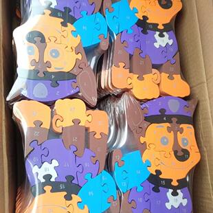 儿童益智木质阿奇拼图玩具积木26英文字母数字宝宝早教启蒙认知