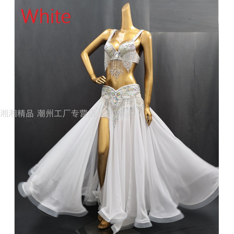 性感成人大码肚皮舞演出服亮片舞台表演服套装bellydance costume-封面