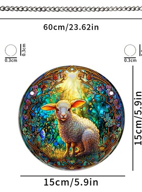 168B跨境兔子彩蛋小羊复活节门牌