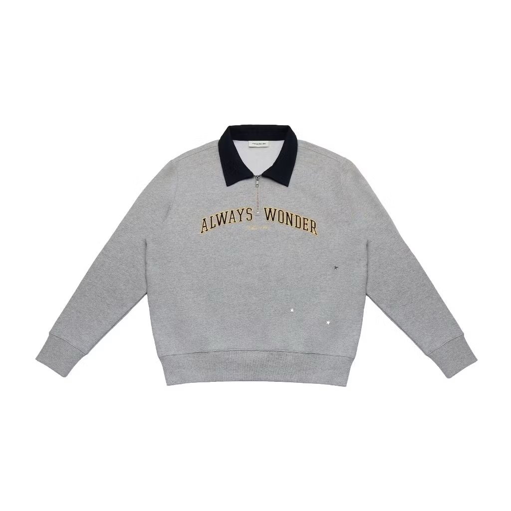 alwayswonder邝玲玲新品00K生日系列class of 00k OOK卫衣灰色图片