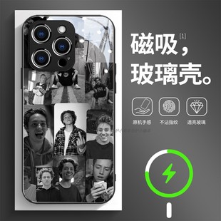 磁吸玻璃手机壳适用苹果17iPhone16plus14Pro15Max13Pro12 11 shameless无耻之徒17