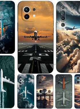 磨砂软手机壳适用小米15 14 13T1010S11 12 12X12S13PRO 客机飞机