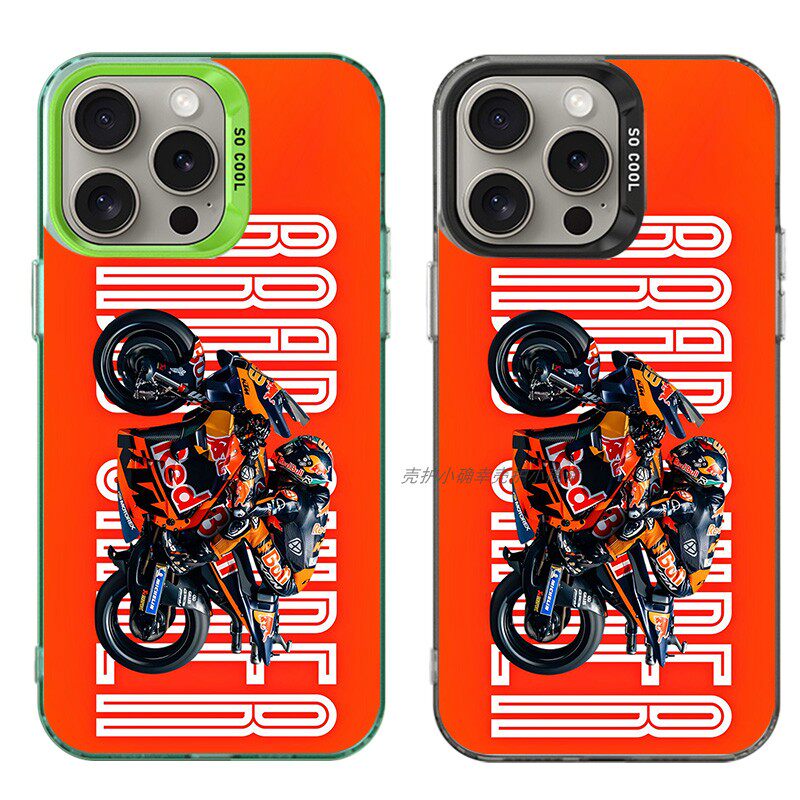 大孔硬壳手机壳适用苹果iPhone17Pro16Max13Pro15XS14XR8X7plus12SE11 Brad Binder摩托车MOTO GP