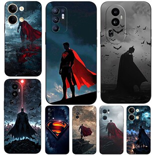 磨砂软手机壳适用OPPO A72 5G RENO13 12 11 10 9 8 7 6 5 PRO K PLUS + 超人蝙蝠侠