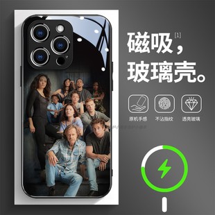 磁吸玻璃手机壳适用苹果17iPhone16plus14Pro15Max13Pro12 11 shameless无耻之徒54