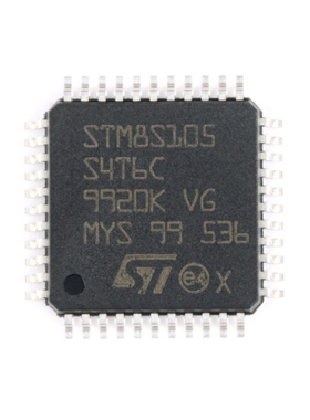 全新原装 STM8S105S4T6C LQFP-44 16MHz/16KB闪存/8位微控制器MCU