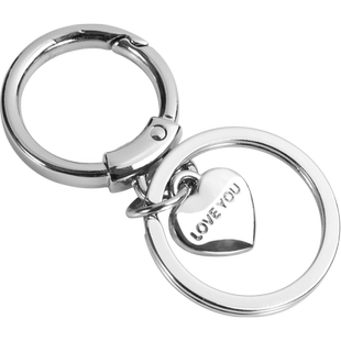 Y96情侣love you爱你钥匙扣圈链环创意可爱个性简约汽车男女情侣