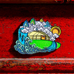 内蒙古文创冰箱贴原创传统文化旅游纪念品博物馆周边礼物金属磁贴