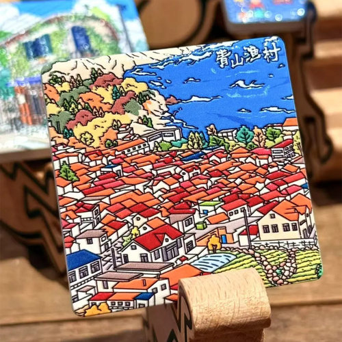 青岛陶瓷冰箱贴原创手绘插画礼物