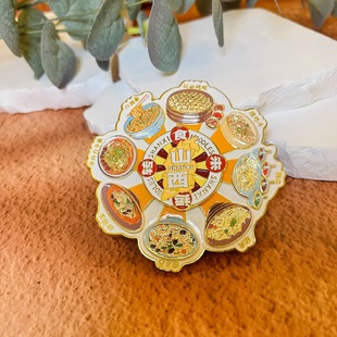 山西文创冰箱贴AR旋转原创古建面食小西天旅游纪念品礼物金属磁贴