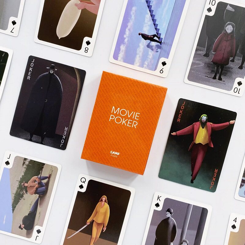 same电影扑克牌文创小丑周边影迷礼物电影人物手绘插画创意卡牌