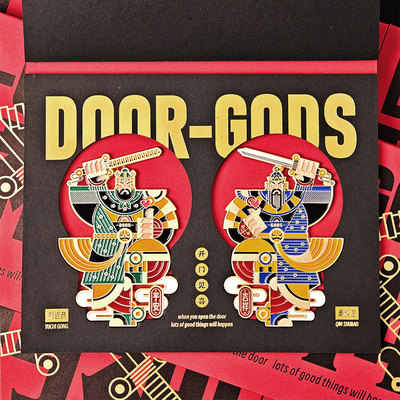 磁吸门神冰箱贴财神关帝妈祖钟馗