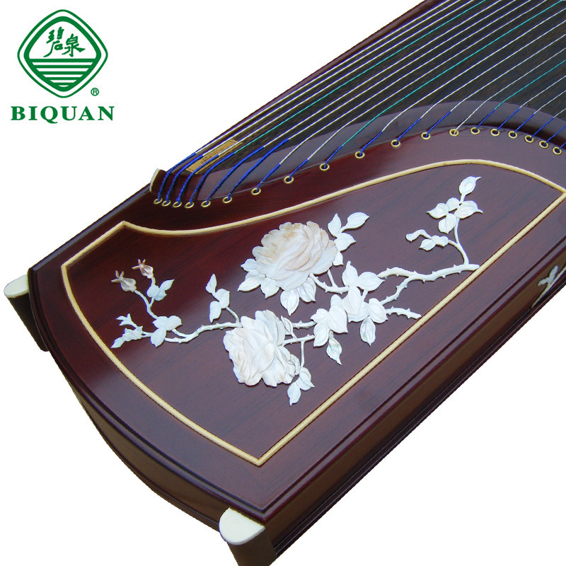 碧泉古筝 贝雕有边月季花 e816-4 初学者考级 成人儿童演奏乐器