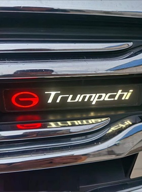 适用于传祺GS4 GS5 GS7 GS8 GA6GA8 中网装饰灯LED发光车标灯改装