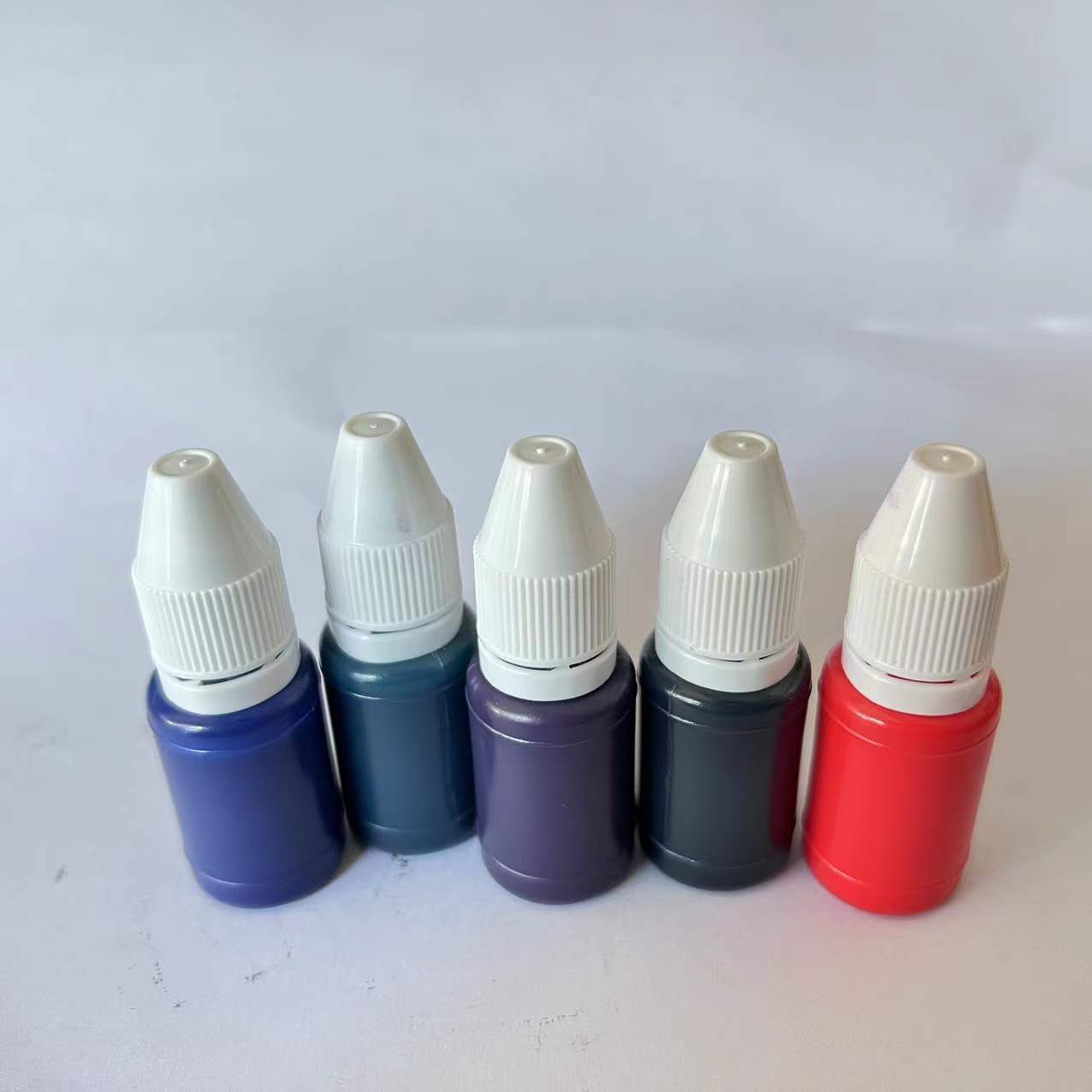 红色光敏印油教师卡通