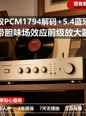 管音者场效应管对标金嗓子内置PCM双1794解码搭配3084蓝牙5.4前级