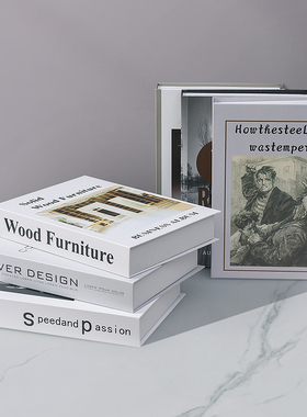 仿真书假书摆件办公桌面装饰品