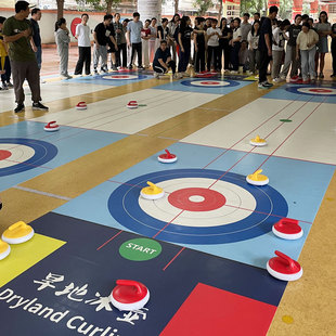 团建室内道具滚珠球游戏校园球冰壶团建冰面运动冰壶聚会成人旱地