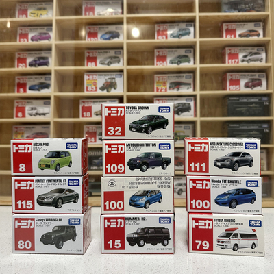 tomy绝版红百盒收藏老车